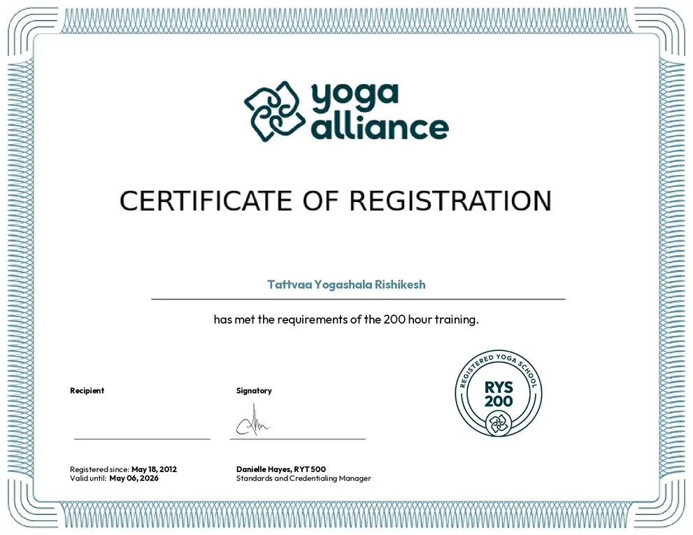 Tattvaa Yogashala' Yoga Certfication In India Yoga Certfication