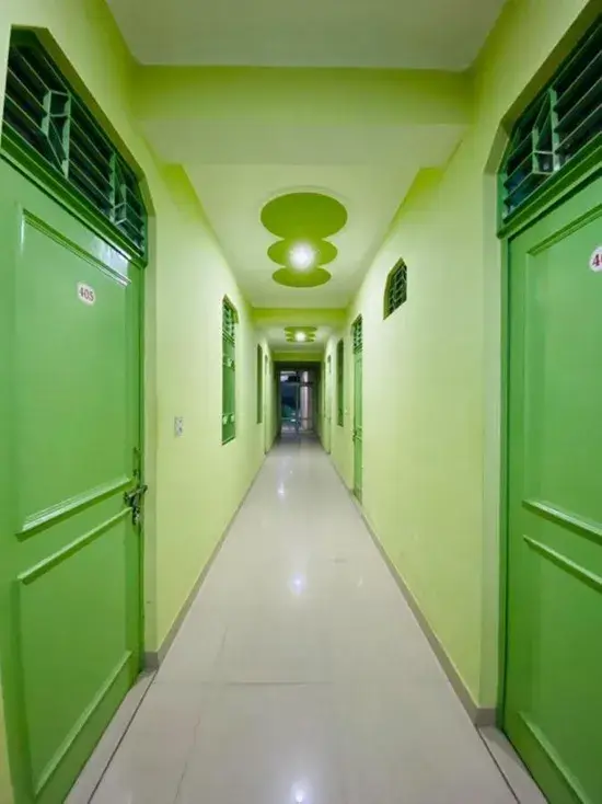 A room at Krishna Cottage at Tattvaa Yogashala, Rishikesh