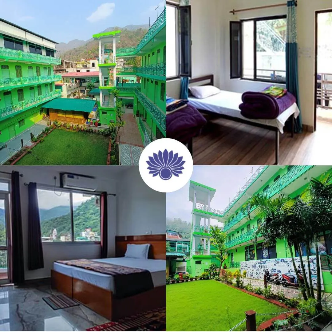 Student accommodation at Tattvaa Yogashala, Rishikesh