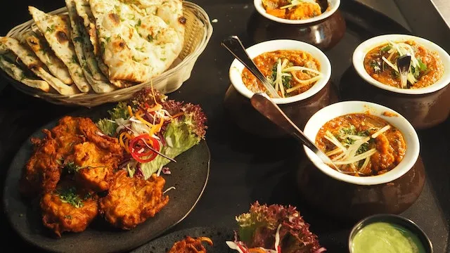 Sattvic vegetarian food at Manikut at Tattvaa Yogashala, Rishikesh