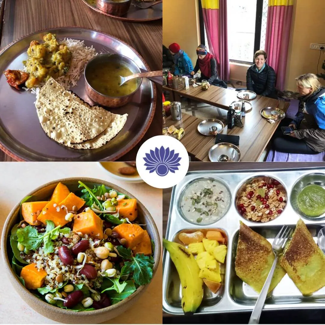 Food prepared for the yogis at Tattvaa Yogashala, Rishikesh