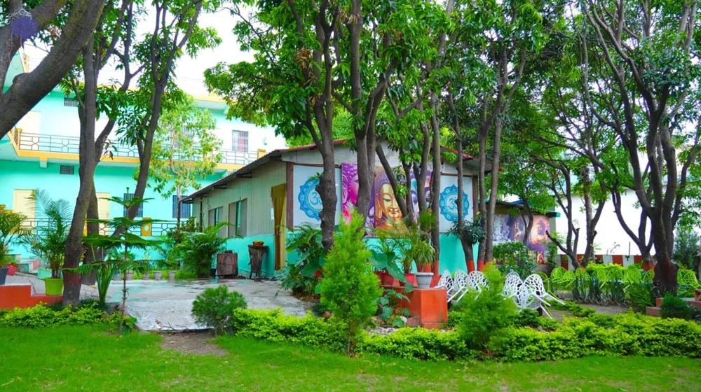 The school campus at Tattvaa Yogashala, Rishikesh