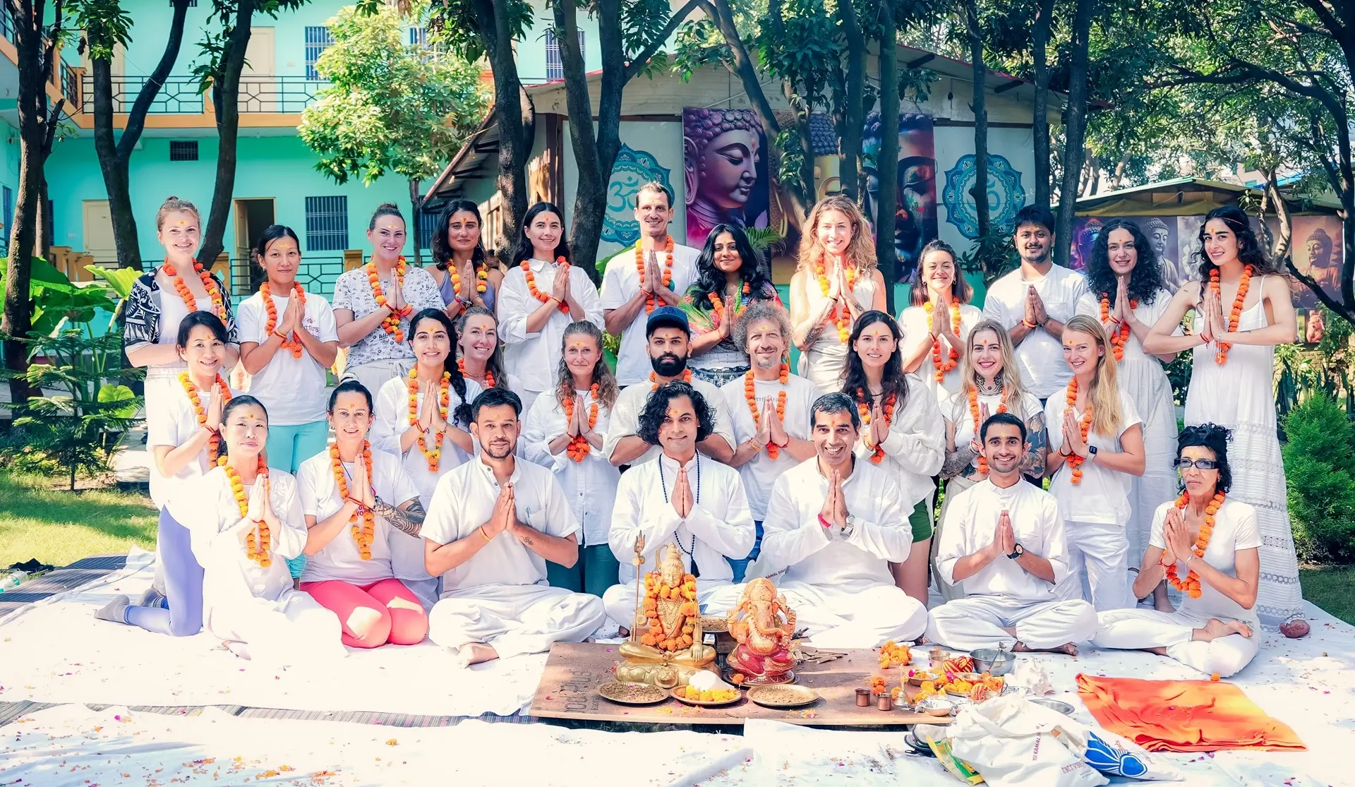 Morning Ashtanga practice at Tattvaa Yogashala, Rishikesh