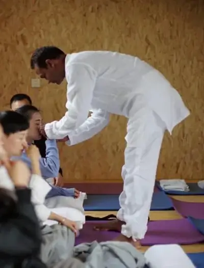 Classical pranayama practice at Tattvaa Yogashala, Rishikesh