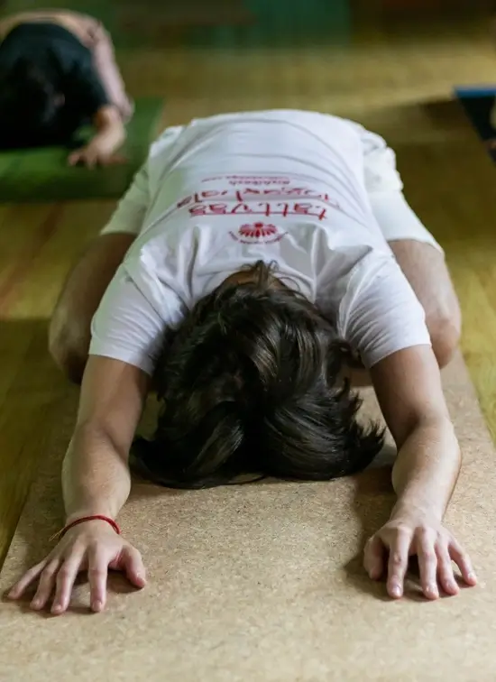 A restorative practice in the yoga hall